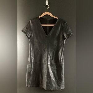 Vegan Leather Zara Mini Dress